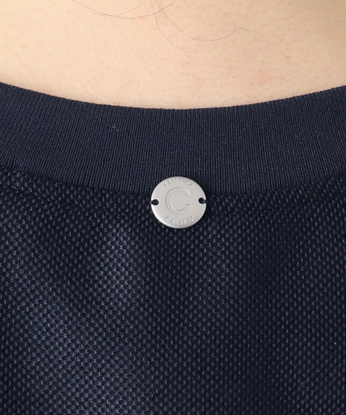 CALMER（カルメール）の「Mesh T-BLOUSE / メッシュTシャツブラウス（Tシャツ/カットソー・レディース・ネイビー・FREE）」の15枚目の写真