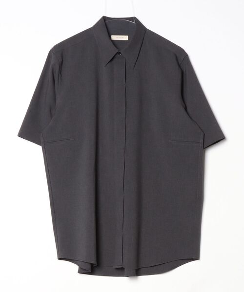 COLUMN(コラム)の「COLUMN / ウールライク トロピカルシャツ<THE COLUMN>(シャツ/ブラウス・メンズ・ネイビー/チャコールグレー・MEDIUM/LARGE)」の2枚目の写真