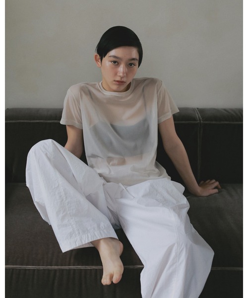anuke(アンヌーク)の「Volumetuck Cocoon Pants(その他パンツ・レディース・ブラック/ホワイト/ブラウン/ピンク・36inch/38inch)」の5枚目の写真