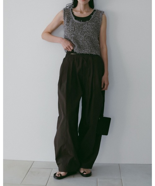 anuke(アンヌーク)の「Volumetuck Cocoon Pants(その他パンツ・レディース・ブラック/ホワイト/ブラウン/ピンク・36inch/38inch)」の19枚目の写真