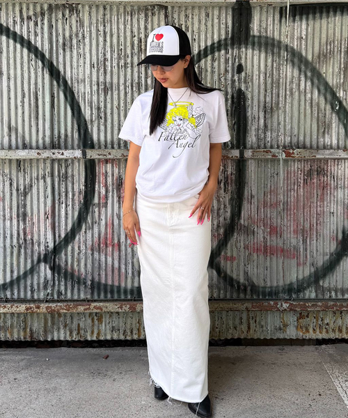 Oriens JOURNAL STANDARD(オリエンス ジャーナルスタンダード)の「【nancy/ナンシー】FALLEN ANGEL TEE(Tシャツ/カットソー・レディース・ホワイト・MEDIUM/SMALL)」の2枚目の写真