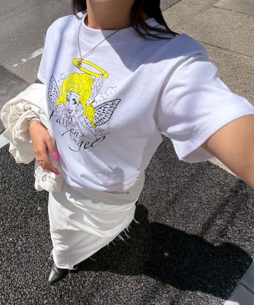 Oriens JOURNAL STANDARD(オリエンス ジャーナルスタンダード)の「【nancy/ナンシー】FALLEN ANGEL TEE(Tシャツ/カットソー・レディース・ホワイト・MEDIUM/SMALL)」の5枚目の写真