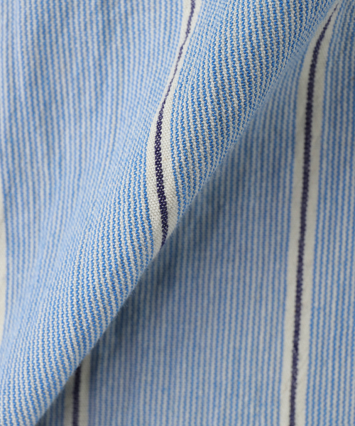 WISM（ウィズム）の「NAMELESSNESS / ネームレスネス COTTON SHORT SLEEVE SHIRT（シャツ/ブラウス・メンズ・ブラック/ホワイト/ブルー・3/2）」の19枚目の写真