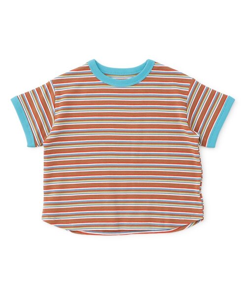 BREEZE(ブリーズ)の「【リンク】イロイロ総柄半袖Tシャツ_セットアップ可(Tシャツ/カットソー・キッズ・レッド/グリーン/キャメル/キナリ/サックスブルー/ブルー・130/120/110/100/90/80)」の5枚目の写真