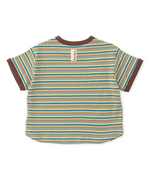 BREEZE(ブリーズ)の「【リンク】イロイロ総柄半袖Tシャツ_セットアップ可(Tシャツ/カットソー・キッズ・レッド/グリーン/キャメル/キナリ/サックスブルー/ブルー・130/120/110/100/90/80)」の9枚目の写真