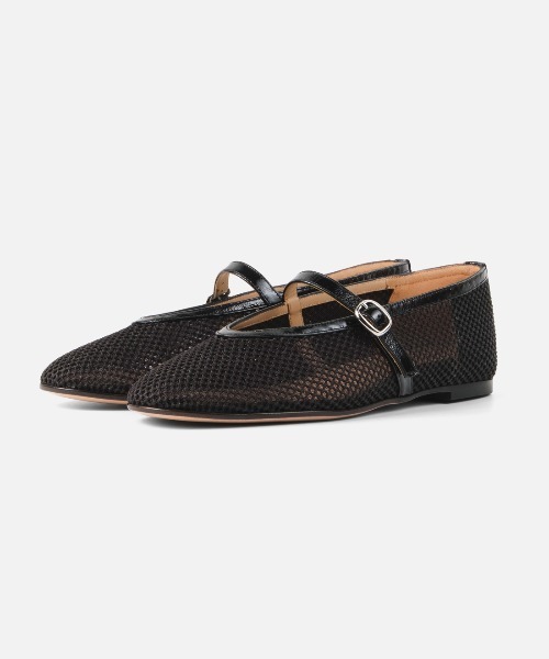 Luca Grossi(ルーカグロッシ)の「メッシュストラップ フラットシューズ/LUCA CH1084-XS(バレエシューズ・レディース・ブラック・35/36/37/38)」の5枚目の写真