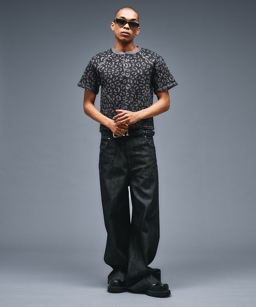 ANDER HUNK(アンダーハンク)の「Reopard Henry neck Thermal T / レオパードヘンリーネックサーマルT(Tシャツ/カットソー・メンズ・ブラック/ブラウン・MEDIUM/LARGE)」の18枚目の写真