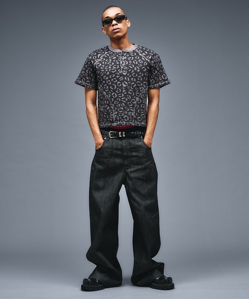 ANDER HUNK(アンダーハンク)の「Reopard Henry neck Thermal T / レオパードヘンリーネックサーマルT(Tシャツ/カットソー・メンズ・ブラック/ブラウン・MEDIUM/LARGE)」の14枚目の写真