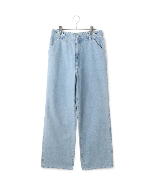 KURO(クロ)の「【KURO for SALON(クロ)】別注EASY TUCK DENIM LIGHT INDIGO / デニムパンツ(デニムパンツ・レディース・サックスブルー・1/0)」の19枚目の写真