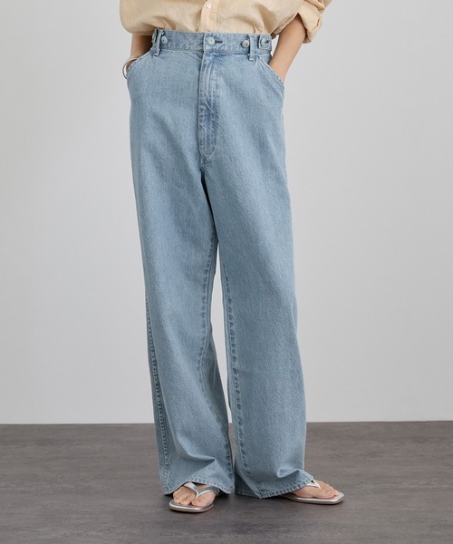KURO for SALON（クロ）】別注EASY TUCK DENIM LIGHT INDIGO / デニム