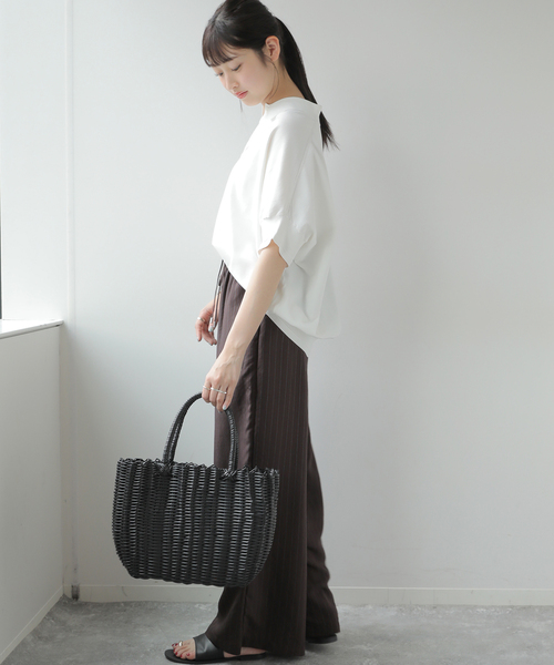 JOURNAL STANDARD relume(ジャーナルスタンダード レリューム)の「《追加6》ウォッシャブルニットポロシャツ(ニット/セーター・レディース・ベージュ/ブラック/ホワイト・FREE)」の11枚目の写真