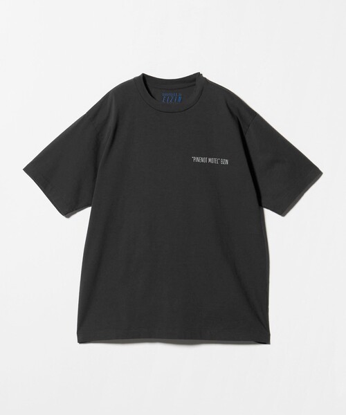BEAUTY&YOUTH UNITED ARROWS（ビューティーアンドユースユナイテッドアローズ）の「【別注】＜EIZIN SUZUKI＞PINENOT MOTEL プリント Tシャツ（Tシャツ/カットソー・メンズ・ダークグレー・L/M/S/XL）」の9枚目の写真