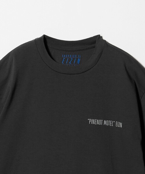 BEAUTY&YOUTH UNITED ARROWS（ビューティーアンドユースユナイテッドアローズ）の「【別注】＜EIZIN SUZUKI＞PINENOT MOTEL プリント Tシャツ（Tシャツ/カットソー・メンズ・ダークグレー・L/M/S/XL）」の10枚目の写真
