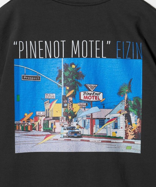 BEAUTY&YOUTH UNITED ARROWS（ビューティーアンドユースユナイテッドアローズ）の「【別注】＜EIZIN SUZUKI＞PINENOT MOTEL プリント Tシャツ（Tシャツ/カットソー・メンズ・ダークグレー・L/M/S/XL）」の13枚目の写真