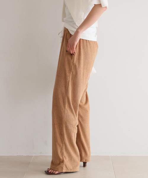 ONIT（オニット）の「《追加》Plus by ONIT/オニット SLOBE別注 2way パイルパンツ（その他パンツ・レディース・ネイビー/キャメル・FREE）」の8枚目の写真