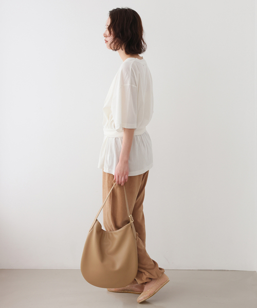 ONIT（オニット）の「《追加》Plus by ONIT/オニット SLOBE別注 2way パイルパンツ（その他パンツ・レディース・ネイビー/キャメル・FREE）」の11枚目の写真