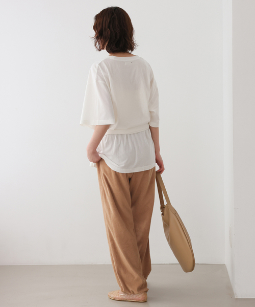ONIT（オニット）の「《追加》Plus by ONIT/オニット SLOBE別注 2way パイルパンツ（その他パンツ・レディース・ネイビー/キャメル・FREE）」の12枚目の写真