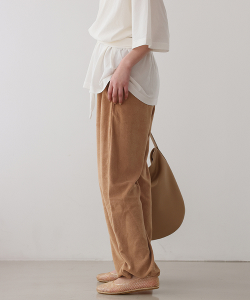 ONIT（オニット）の「《追加》Plus by ONIT/オニット SLOBE別注 2way パイルパンツ（その他パンツ・レディース・ネイビー/キャメル・FREE）」の15枚目の写真