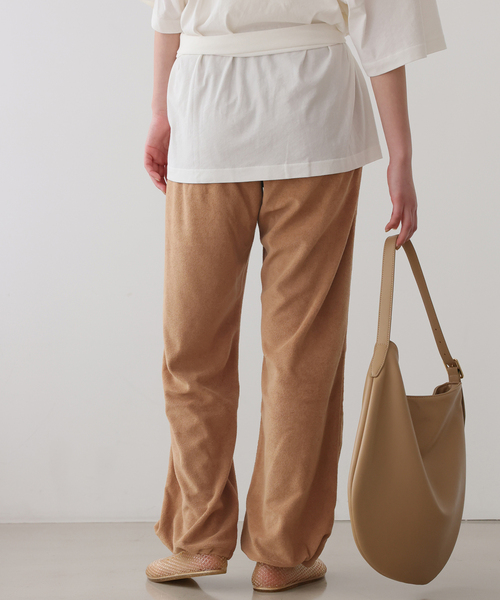 ONIT（オニット）の「《追加》Plus by ONIT/オニット SLOBE別注 2way パイルパンツ（その他パンツ・レディース・ネイビー/キャメル・FREE）」の16枚目の写真