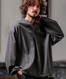 CAMBIO（カンビオ）の「ms6539-Brushed TR Woven Pullover Shirt プルオーバーシャツ(A72126cmb)（シャツ/ブラウス）」