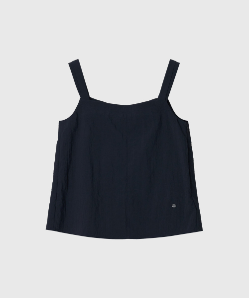 LOOKAST(ルックキャスト)の「ミレル タックディテールスリーブレスタップ_ネイビー / MIRELLE TUCKED SLEEVELESS TOP_NAVY(シャツ/ブラウス・レディース・ネイビー・SMALL/MEDIUM)」の3枚目の写真