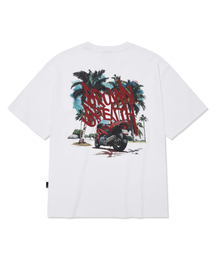 TAG PALM CIRCUIT TEE - WHITE