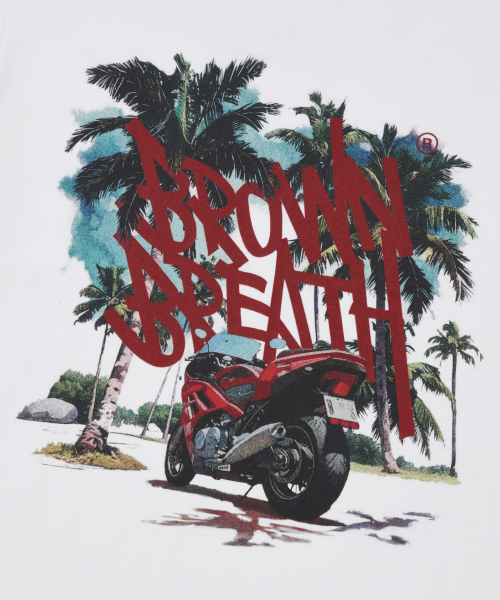 BROWNBREATH(ブラウンブレス)の「TAG PALM CIRCUIT TEE - WHITE(Tシャツ/カットソー・レディース・その他・SMALL/MEDIUM/LARGE/X-LARGE)」の6枚目の写真