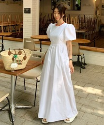 パフスリーブワンピース