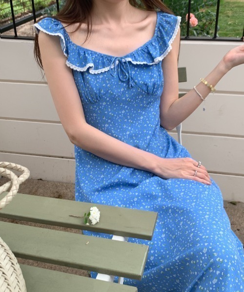FAVORITO(ファヴォリート)の「フリルワンピース(ワンピース・レディース・グリーン/ブルー・F)」の16枚目の写真