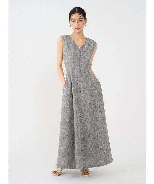 LAGUNAMOON（ラグナムーン）の「フロントZIPミックスカラーワンピース 【夏服】（ワンピース・レディース・レッド/ブラック/ベージュ/グリーン・SMALL/MEDIUM）」の6枚目の写真