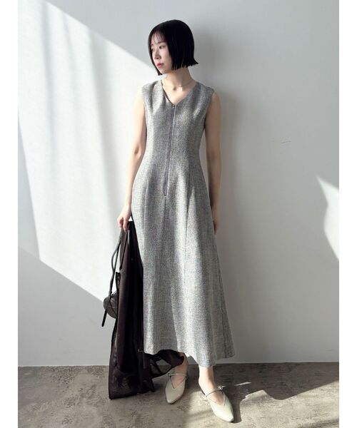 LAGUNAMOON（ラグナムーン）の「フロントZIPミックスカラーワンピース 【夏服】（ワンピース・レディース・レッド/ブラック/ベージュ/グリーン・SMALL/MEDIUM）」の22枚目の写真