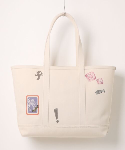 COACH(コーチ)の「ユーティリティー トート・スケッチ プリント(トートバッグ・メンズ・ホワイト系その他・ONE)」の2枚目の写真