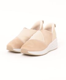 ABC SELECT エービーシーセレクト QS V-CUT SNK 5.5 ヒールアップ スリッポン W1048 BEIGE