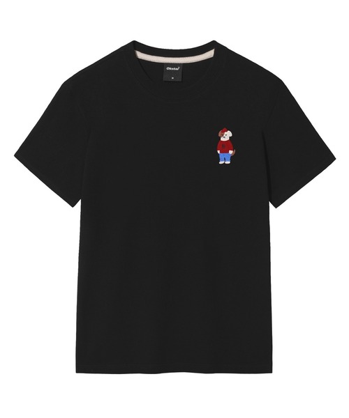 OKSTAR(オクスター)の「ミニミー強烈なブロドック刺繍半袖(Tシャツ/カットソー・レディース・ホワイト/ブラック/グレー/ダークグリーン/ネイビー/クリーム/ダークブルー/ライトグレー/ライトベージュ/ダークグレー/カーキ・SMALL/MEDIUM/LARGE/X-LARGE/2XL/3XL/4XL)」の2枚目の写真