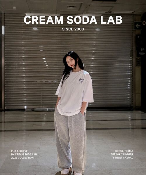 CREAM SODA LAB(クリームソーダラボ)の「エアエッセンシャルサイド切り替えワイドバンディングパンツブラック(スウェットパンツ・メンズ・その他・LARGE/X-LARGE)」の4枚目の写真