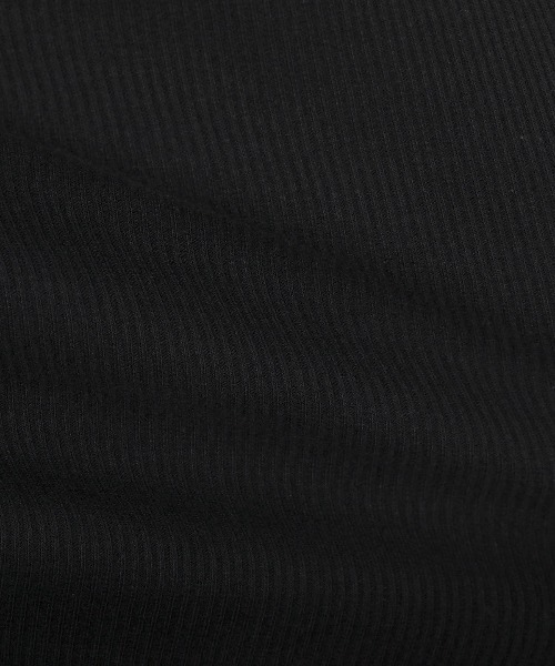 LUXSTYLE(ラグスタイル)の「テレコ刺繍VネックTシャツ(Tシャツ/カットソー・メンズ・ブラック/ホワイト・M/L)」の12枚目の写真