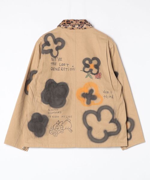 ROYAL FLASH(ロイヤルフラッシュ)の「guernika/ゲルニカ/Flower Paint Jacket(その他アウター・メンズ・ブラック・M)」の2枚目の写真
