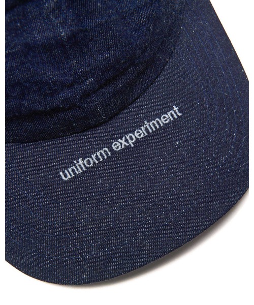 uniform experiment（ユニフォームエクスペリメント）の「NEP DENIM CAP（キャップ・メンズ・ブラック/インディゴブルー/ホワイト・FREE）」の5枚目の写真