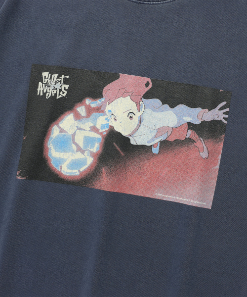NICE GHOST CLUB(ナイスゴーストクラブ)の「GHOST ANGELS SCENE PIGMENT BIGBIG TEE_NAVY(NG2FMFT592A)(Tシャツ/カットソー・レディース・ネイビー・SMALL/MEDIUM)」の3枚目の写真