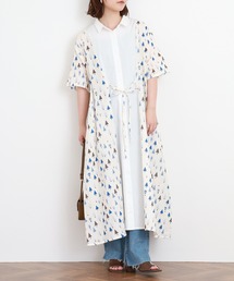 Emago（イマゴ）の「EMAGO 気球と森のプリントワンピース（シャツワンピース）」