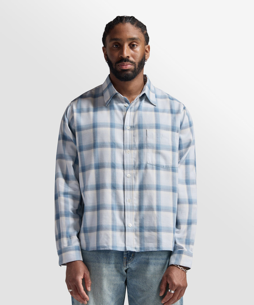 WISM(ウィズム)の「BARE KNUCKLES / ベアナックルズ Eddie L/S Shirt(シャツ/ブラウス・メンズ・ブルー/ブラック・MEDIUM/LARGE)」の8枚目の写真