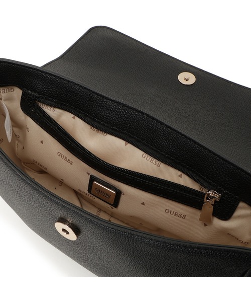 Guess(ゲス)の「CAMELIA Flap Shoulder Bag ショルダーバッグ ハンドバッグ(ショルダーバッグ・レディース・ブラック/ライトグリーン・ONE SIZE)」の13枚目の写真