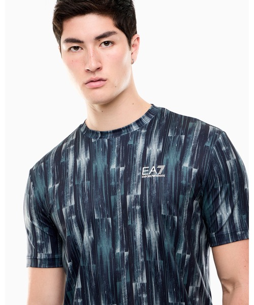 EMPORIO ARMANI EA7(エンポリオアルマーニイーエーセブン)の「【エンポリオ アルマーニ EA7】レギュラーフィット Tシャツ Tennis Pro(Tシャツ/カットソー・メンズ・ネイビー系・LARGE/SMALL/MEDIUM/X-LARGE/X-SMALL)」の3枚目の写真