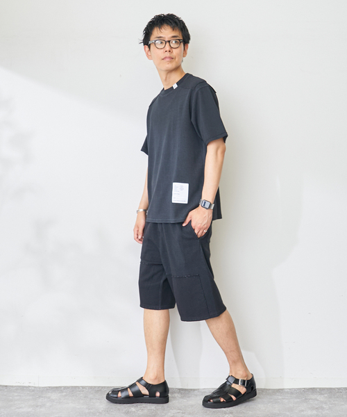 B.C STOCK(ベーセーストック)の「ハイツイストリブダブルニーショーツ(その他パンツ・メンズ・ベージュ/ブラック/ホワイト/サックスブルー・MEDIUM/LARGE)」の7枚目の写真