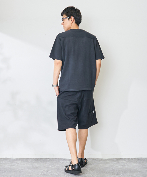 B.C STOCK(ベーセーストック)の「ハイツイストリブダブルニーショーツ(その他パンツ・メンズ・ベージュ/ブラック/ホワイト/サックスブルー・MEDIUM/LARGE)」の8枚目の写真