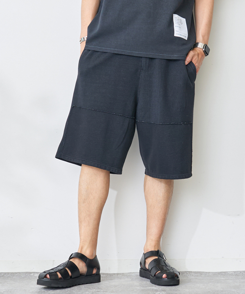 B.C STOCK(ベーセーストック)の「ハイツイストリブダブルニーショーツ(その他パンツ・メンズ・ベージュ/ブラック/ホワイト/サックスブルー・MEDIUM/LARGE)」の9枚目の写真