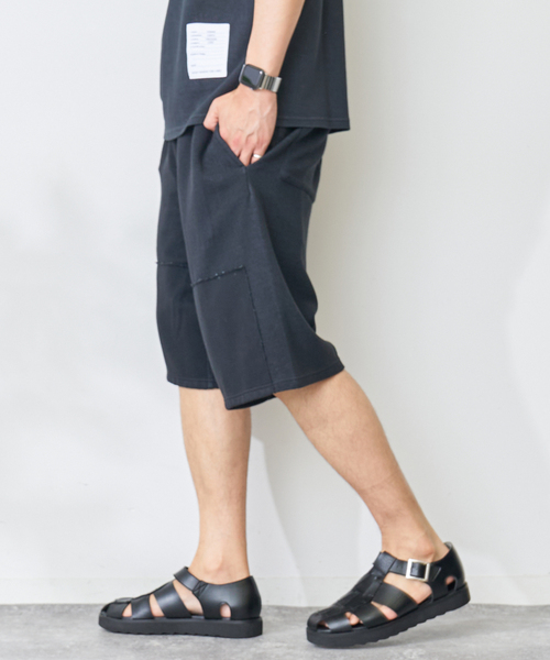 B.C STOCK(ベーセーストック)の「ハイツイストリブダブルニーショーツ(その他パンツ・メンズ・ベージュ/ブラック/ホワイト/サックスブルー・MEDIUM/LARGE)」の10枚目の写真