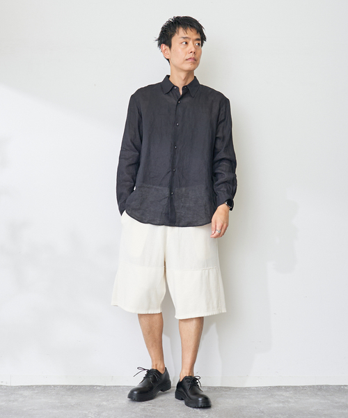 B.C STOCK(ベーセーストック)の「ハイツイストリブダブルニーショーツ(その他パンツ・メンズ・ベージュ/ブラック/ホワイト/サックスブルー・MEDIUM/LARGE)」の12枚目の写真
