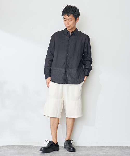 B.C STOCK(ベーセーストック)の「ハイツイストリブダブルニーショーツ(その他パンツ・メンズ・ベージュ/ブラック/ホワイト/サックスブルー・MEDIUM/LARGE)」の13枚目の写真