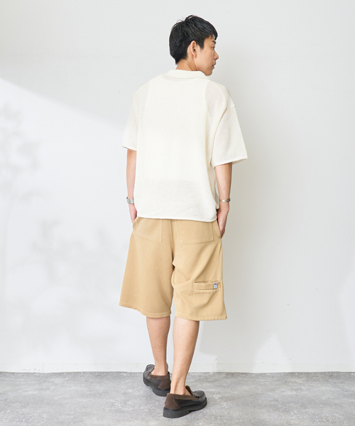 B.C STOCK(ベーセーストック)の「ハイツイストリブダブルニーショーツ(その他パンツ・メンズ・ベージュ/ブラック/ホワイト/サックスブルー・MEDIUM/LARGE)」の22枚目の写真